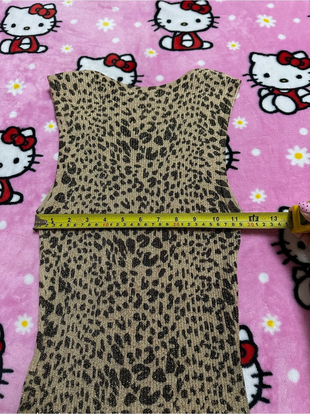 Cache Leopard Sequin Tank Top - Brown - Picture 8 of 8